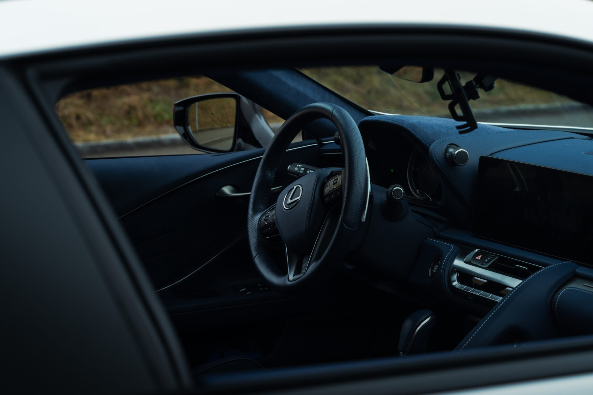 Luxurious interior of a Lexus LC500 Ultimate Edition