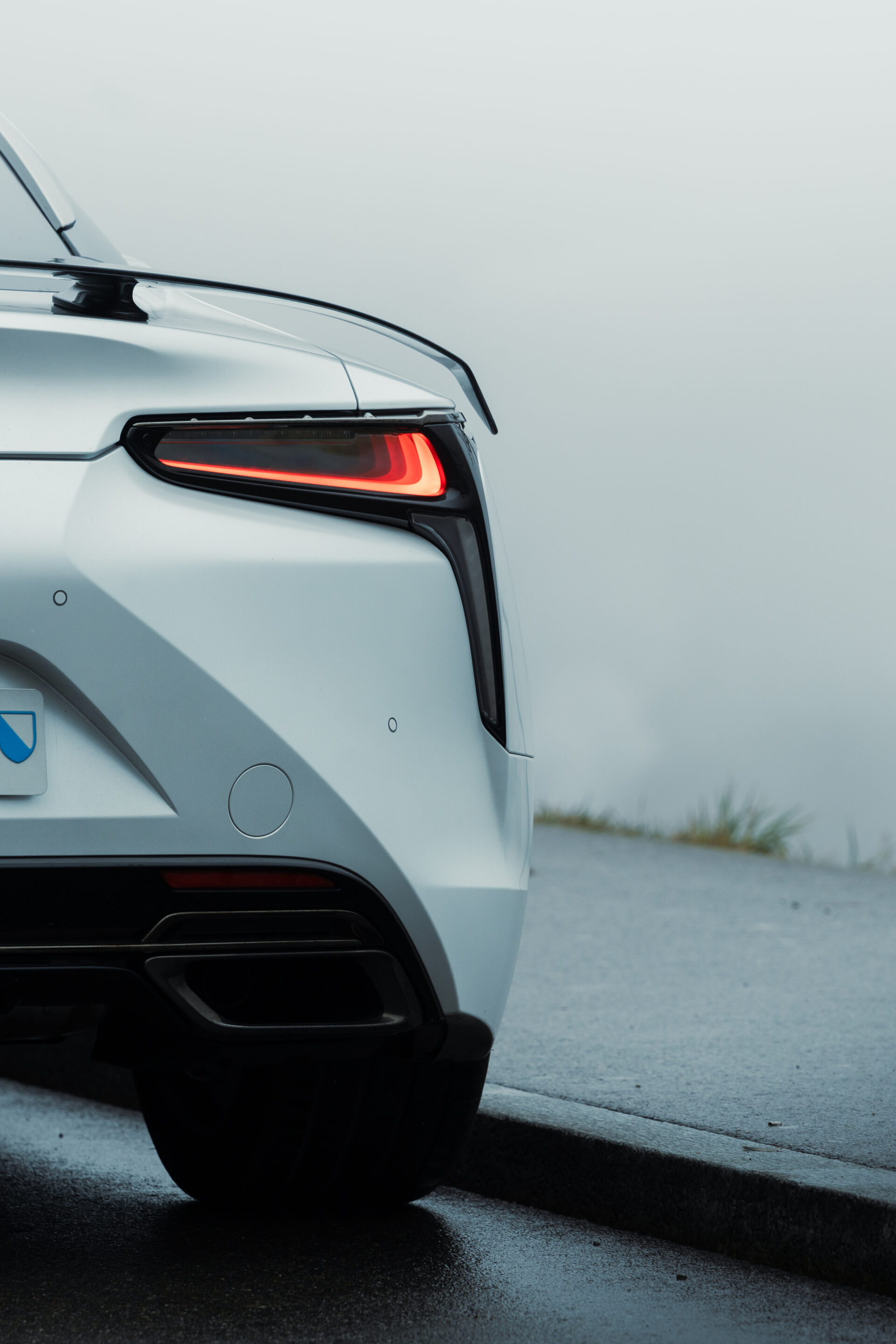 Rear lights of a Lexus LC500 Ultimate Edition